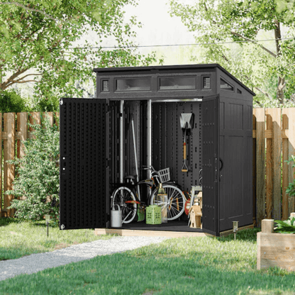 Suncast 6-ft x 5-ft Resin Shed Lean-to Resin Storage Shed (Floor Included) image 2