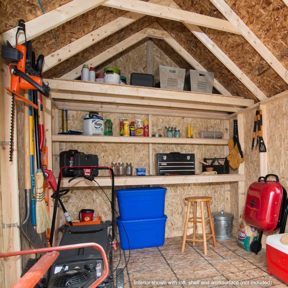 Tribeca 10 ft. W x 12 ft. D Wood Storage Shed With Floor image 2