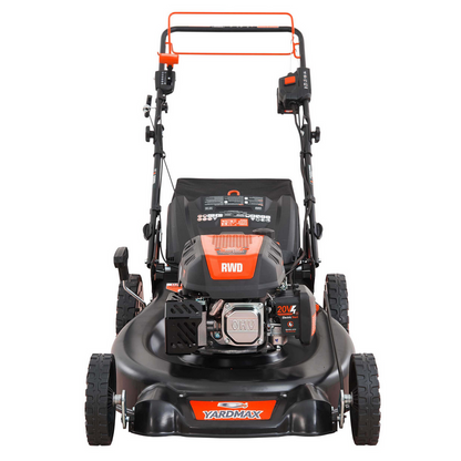 YG4761 24 in. 201cc Electric Start SELECT PACE 6 Speed CVT High Wheel RWD 3-in-1 Gas Walk Behind Self Propelled Lawn Mower image 4