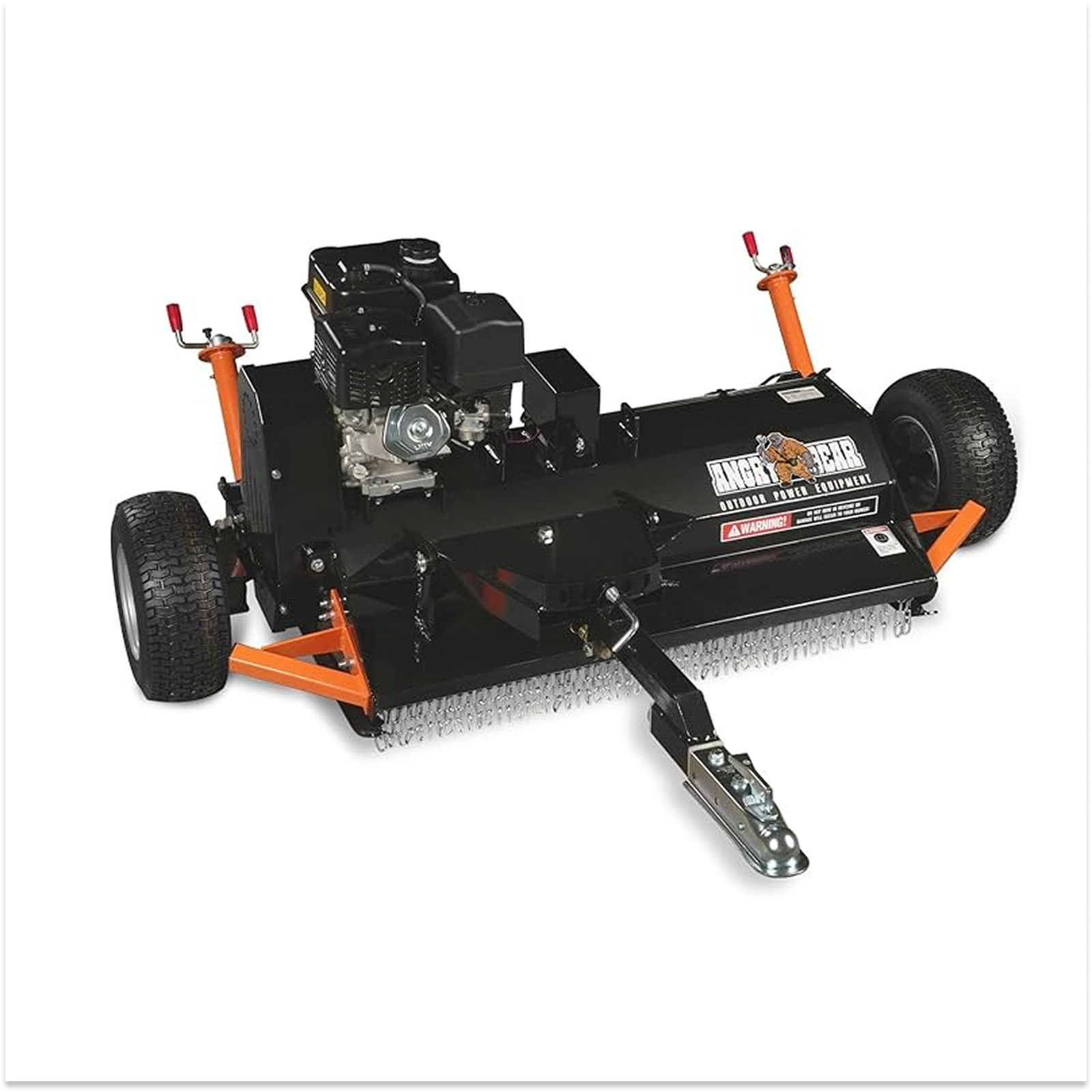 MechMaxx 48″ Tow-Behind ATV Offset Flail Mower 15HP 459cc E-start Gas Engine Powered image 0
