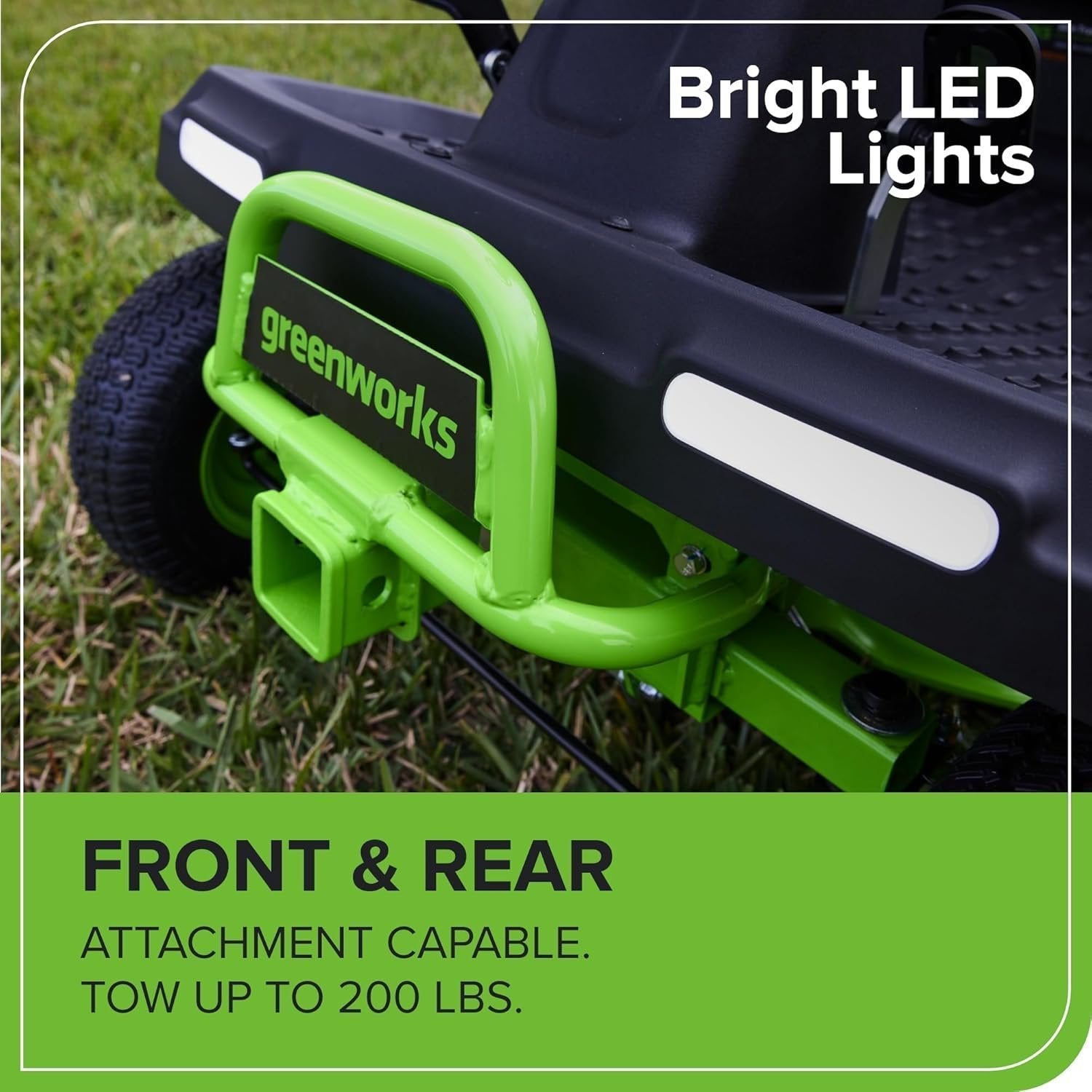 Greenworks 60V 30” CrossoverT Riding Lawn Tractor with 8.0 Ah image 2