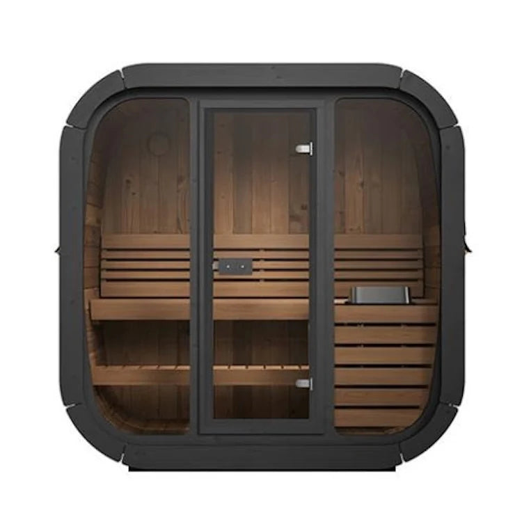 SaunaLife 3-Person CL4G Cube-Series Outdoor Home Sauna image 1