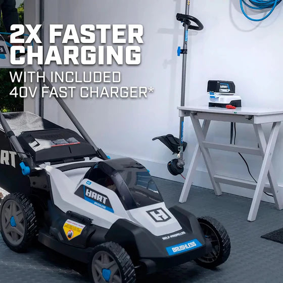 HART Tools 40V 20″ Brushless Self-Propelled Electric LownMower image 1