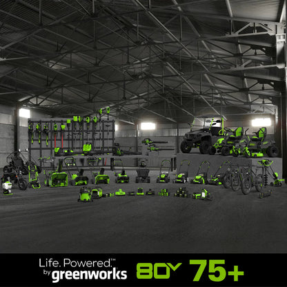Greenworks 80V 21″ Cordless Battery Brushless Self-Propelled Mower 3pc Combo Kit image 13