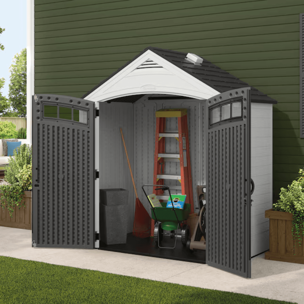 Suncast 7-ft x 4-ft Vista Resin Storage Shed (Floor Included) image 2