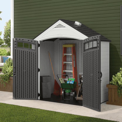 Suncast 7-ft x 4-ft Vista Resin Storage Shed (Floor Included) image 2