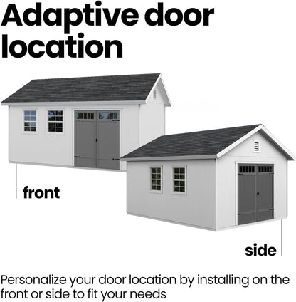 Handy Home Products Scarsdale 12×16 Do-it-Yourself Wooden Storage Shed with Floor image 2