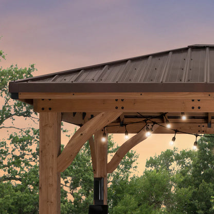 Backyard Discovery Cordova 14×10 Cedar Gazebo image 6
