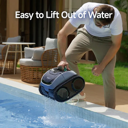 WYBOT C1 Cordless Robotic Pool Cleaner with Triple Motor, Wall Climbing, and Self-Parking image 13