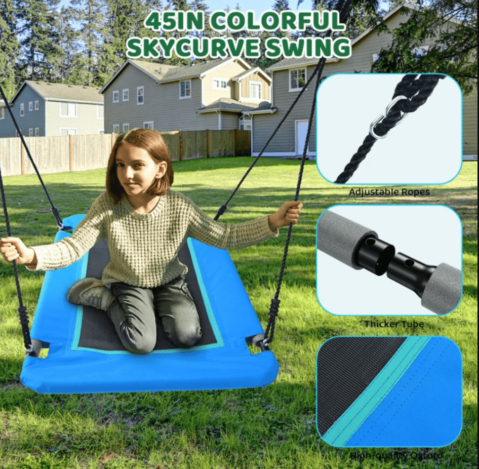 660lbs Heavy Duty Swing Set With 1 Platform Swing, 2 Belt Swings image 5