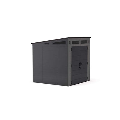 Suncast Modernist 7 ft. x 7 ft. Resin Vertical Pent Storage Shed with Floor Kit image 9