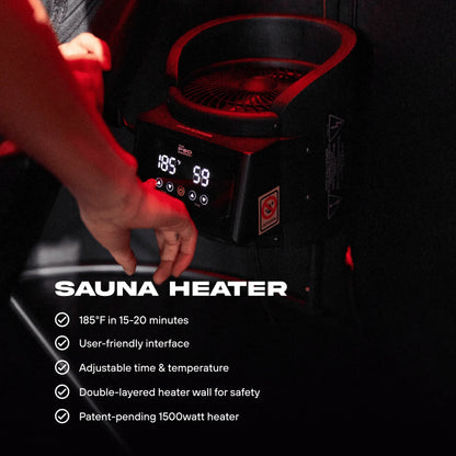 The Pod Company Sauna Pod 2.0 Portable 185°F Dry Heat Sauna with Natural Cotton and Red Light image 10