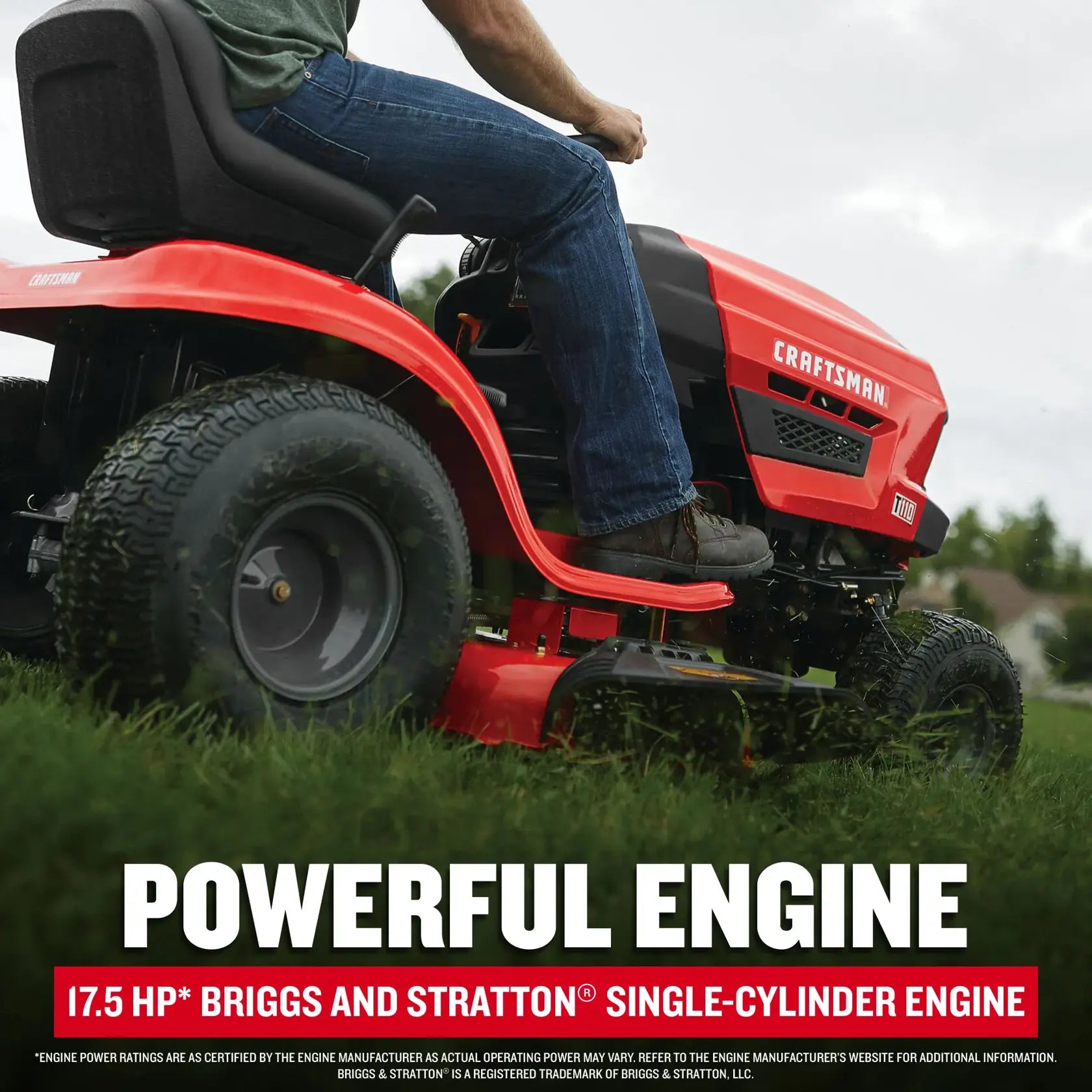 CRAFTSMAN® 42-Inch 17.5 HP* Gear Drive Gas Riding Lawn Mower image 3