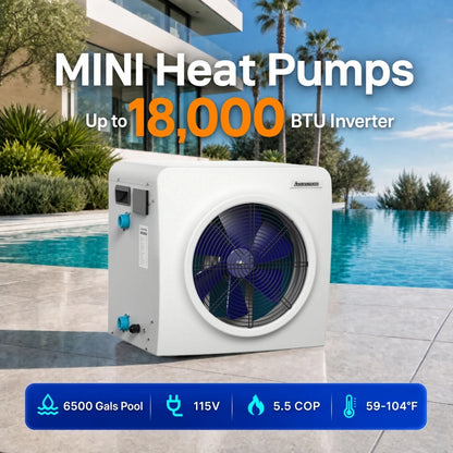 AQUASTRONG MINI Heat Pumps, Up to 18,000 BTU Inverter, for Pools up to 6,500 Gallons, 115V image 2