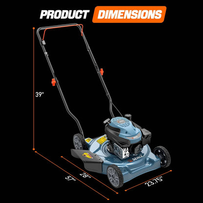 Senix 20″ 144cc 4-Cycle Gas Push Lawn Mower with Side Discharge LSPG-L4 image 4