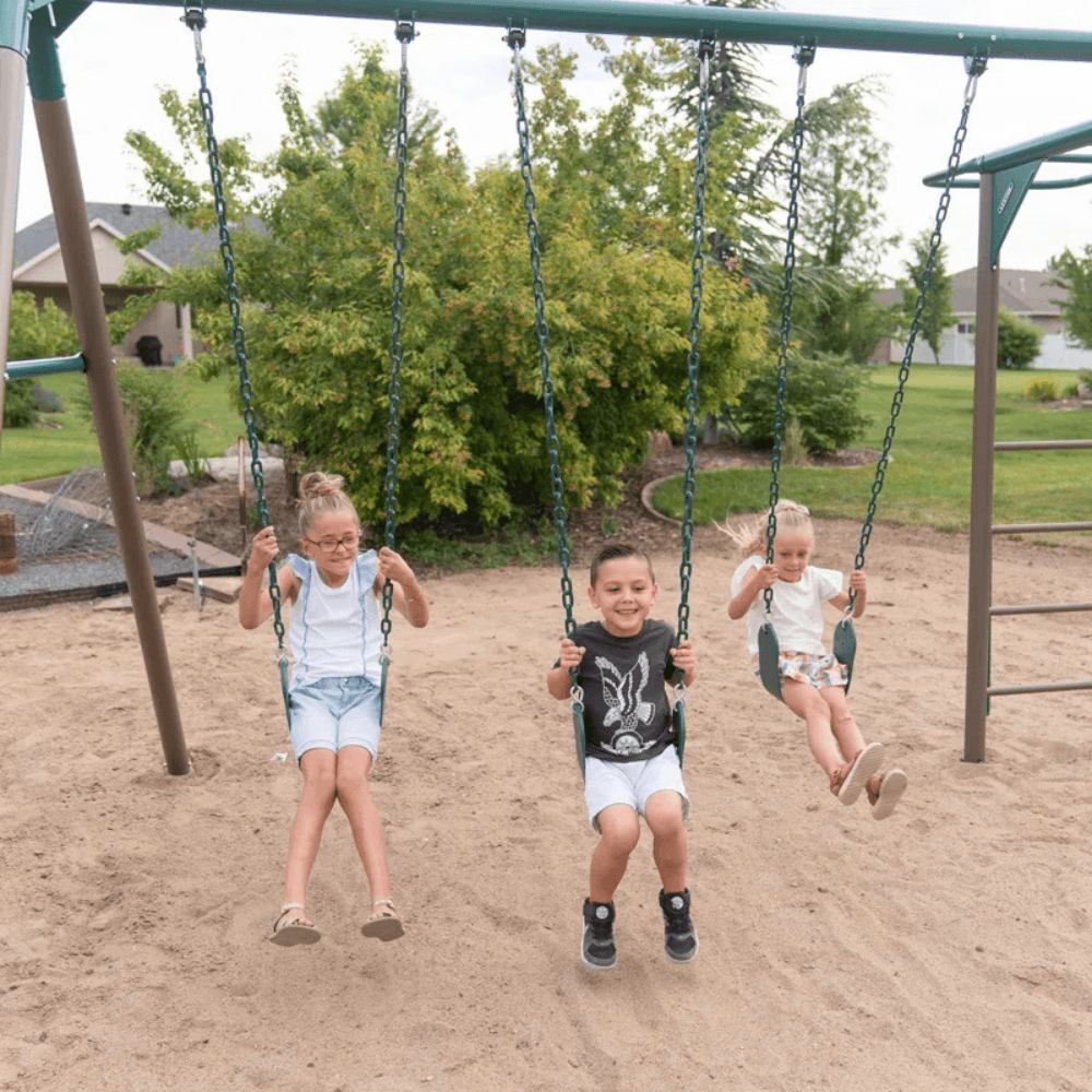 Lifetime Powder Coated Steel Swing Set with 4 Swing(s) , 1 Slide(s) image 4