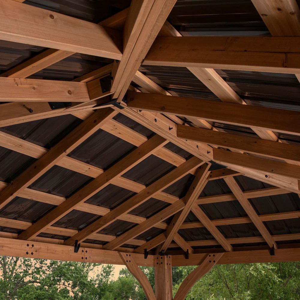 Backyard Discovery Cordova 14×10 Cedar Gazebo image 5
