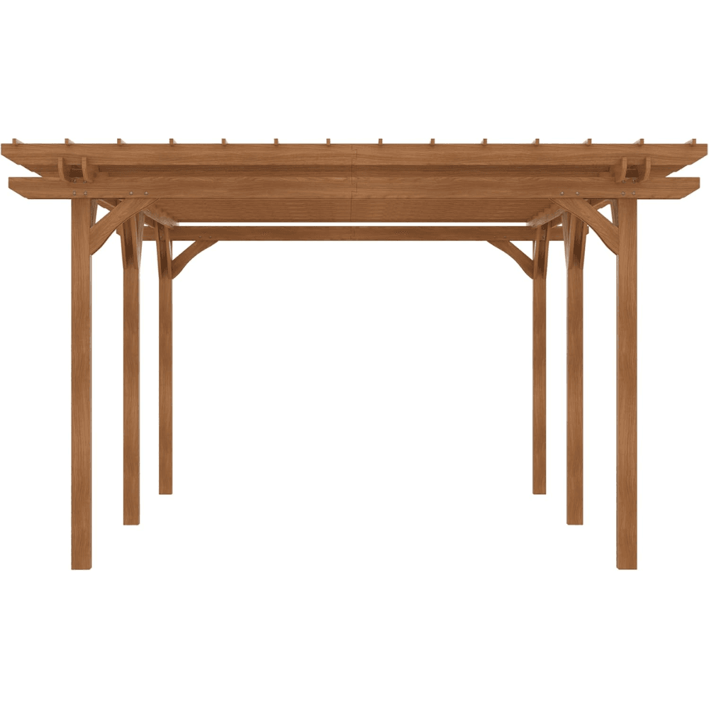 Outsunny 12′ x 20′ DIY Deck Outdoor Wood Pergola image 6
