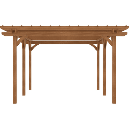 Outsunny 12′ x 20′ DIY Deck Outdoor Wood Pergola image 6
