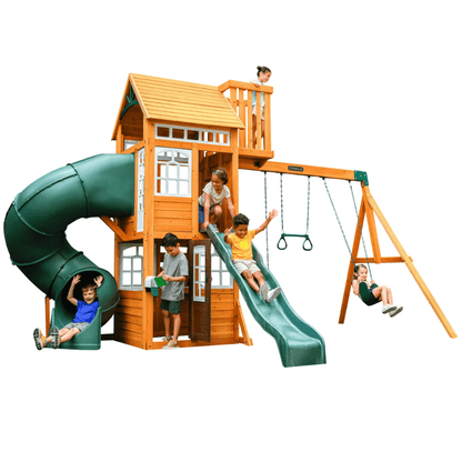 KidKraft Ridgemoor Perch Swing Set – Endless Outdoor Fun for Kids image 0