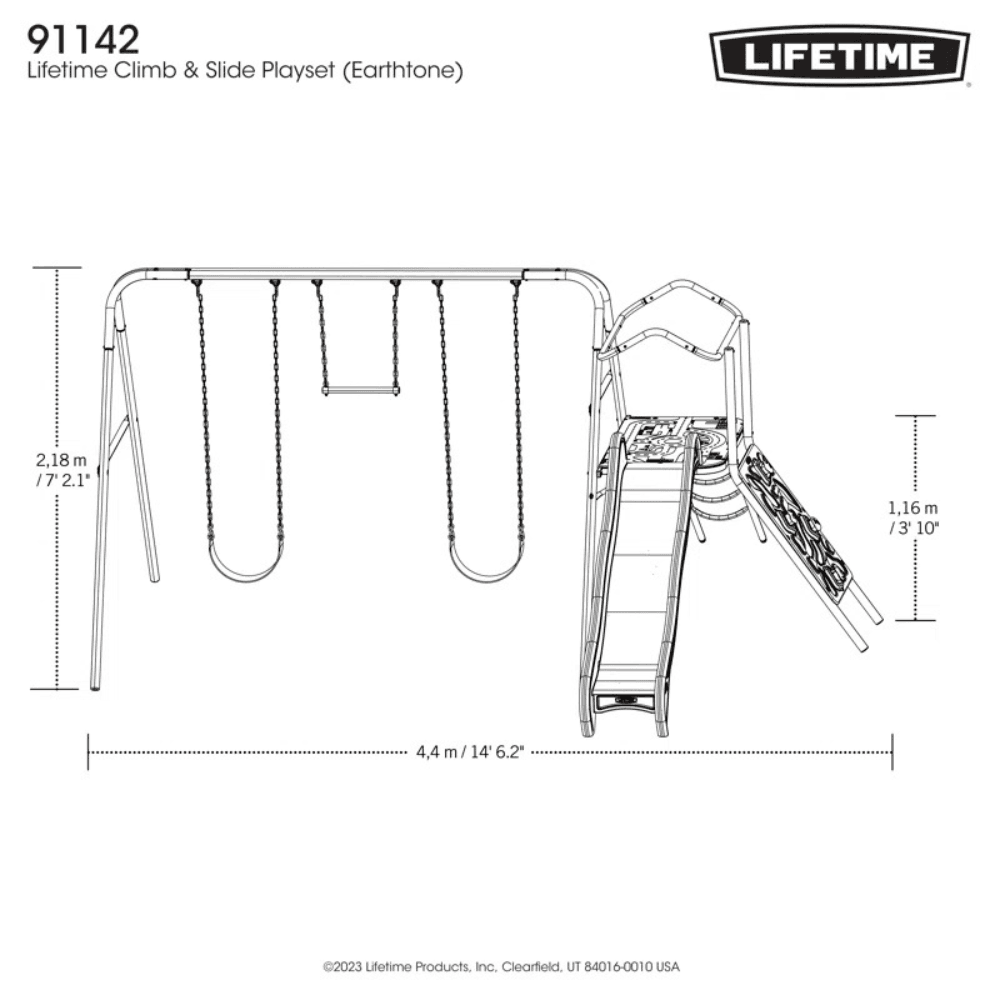 Lifetime Climb & Slide Playset – Ultimate Backyard Fun for Kids image 6