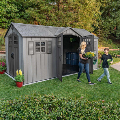 Lifetime 15 Ft X 8 Ft Outdoor Storage Shed – 60318 image 2