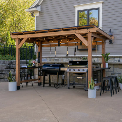 Backyard Discovery Saxony XL Cedar Grill Gazebo image 0