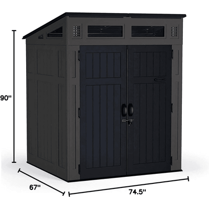 Suncast 6-ft x 5-ft Resin Shed Lean-to Resin Storage Shed (Floor Included) image 5
