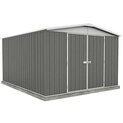 VEIKOUS 10 ft. W x 12 ft. D Outdoor Metal Storage Shed in Gray (120 sq. ft.) image 0