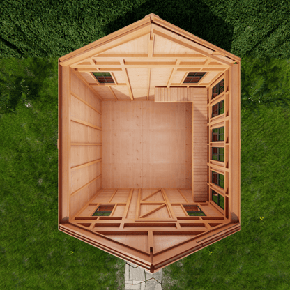 Cedar Sunshed Garden Shed | 12×12 image 3