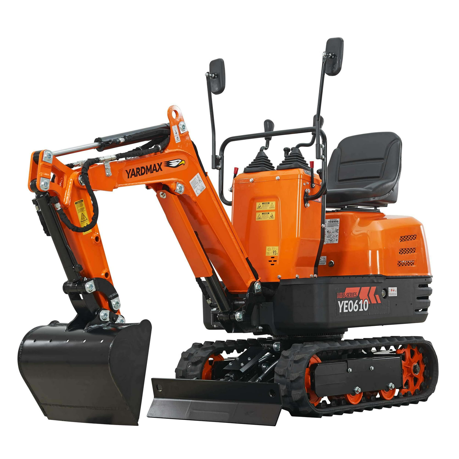 YARDMAX Mini Excavator with Claw Grading Bucket & Rake image 2