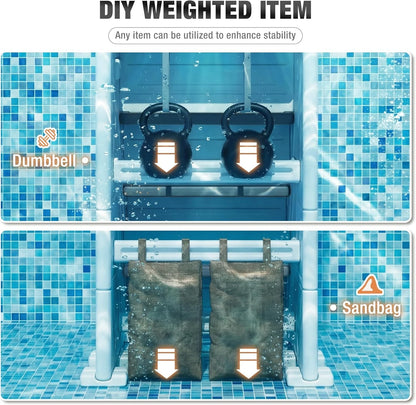 BETISEF Pool Ladder Above Ground, Heavy Duty 4Step Pool Ladder with Dual Handrails and Nonslip Steps, 500 LBS Load Capacity, for 46-58 Inch image 8