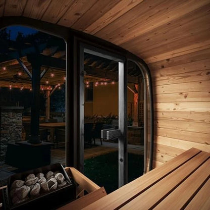 SaunaLife 3-Person CL4G Cube-Series Outdoor Home Sauna image 5