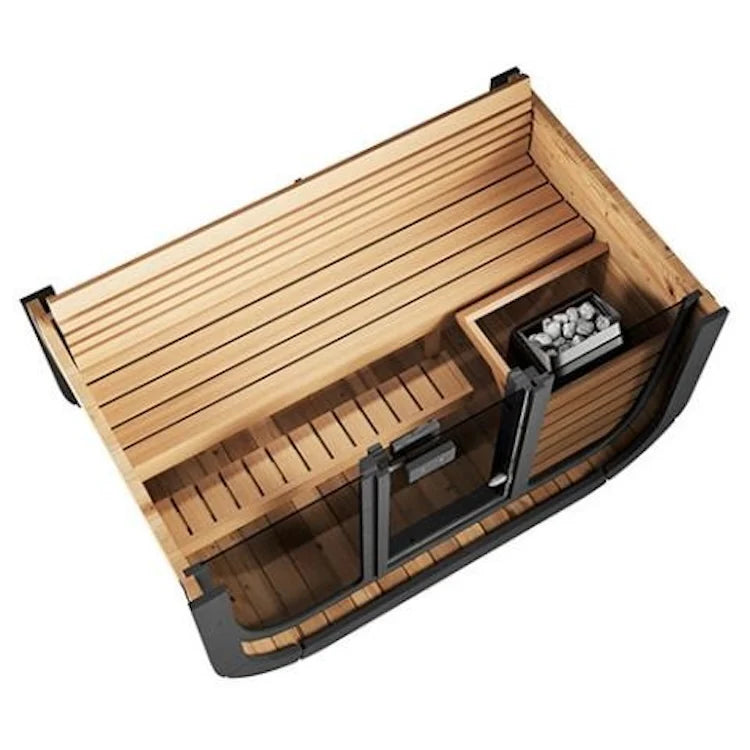 SaunaLife 3-Person CL4G Cube-Series Outdoor Home Sauna image 4