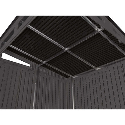 Suncast Modernist 7 ft. x 7 ft. Resin Vertical Pent Storage Shed with Floor Kit image 6