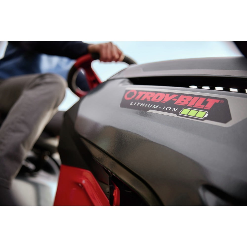 Troy-Bilt Bronco 42E XP – 42” 56V MAX Lithium-Ion Electric Riding Lawn Tractor image 1