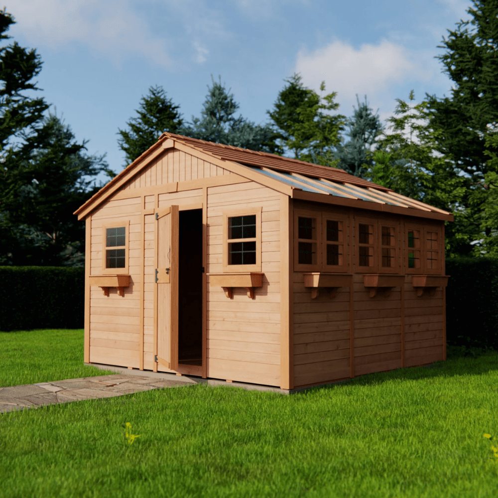 Cedar Sunshed Garden Shed | 12×12 image 4