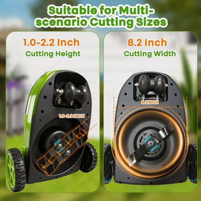 IToolMax 8.7-Inch Small Electric Lawn Mower for Yards & Gardens image 5
