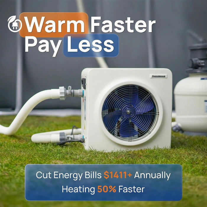 AQUASTRONG MINI Heat Pumps, Up to 18,000 BTU Inverter, for Pools up to 6,500 Gallons, 115V image 3