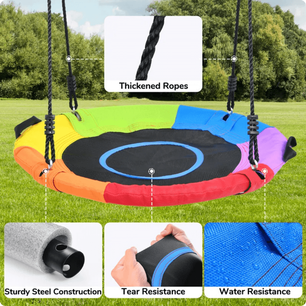 Klo Kick Metal Swing Set with 3 Swings image 3