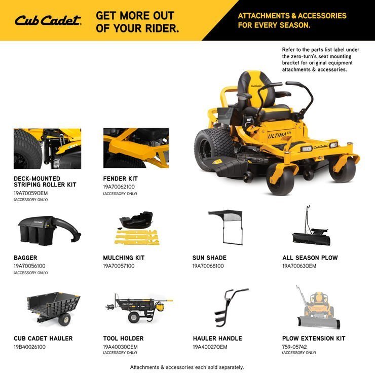 Cub Cadet Ultima ZT2 60 in. 24 HP Gas Zero-Turn Mower image 10