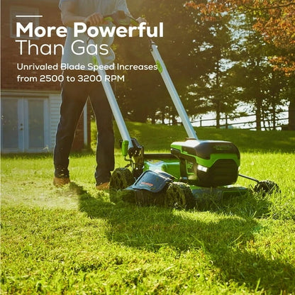 Greenworks 60V 21″ Cordless Brushless Lawn Mower with 5.0Ah Battery & Charger 2531602 image 3
