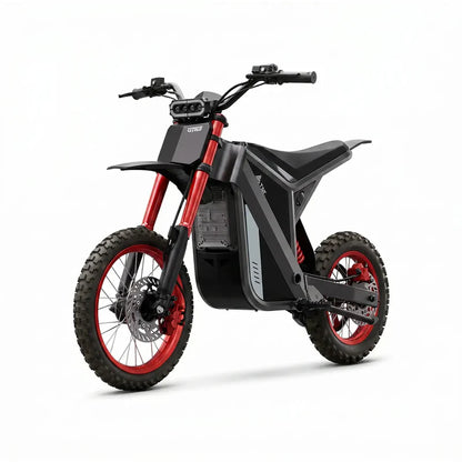TST GT63 Electric Dirt Bike, 2400W Brushless Hub Motor, 45 MPH Top Speed, 48V 22.5Ah Battery with 50 Mile Range, 210Nm Torque, Front Hydraulic Suspension image 0