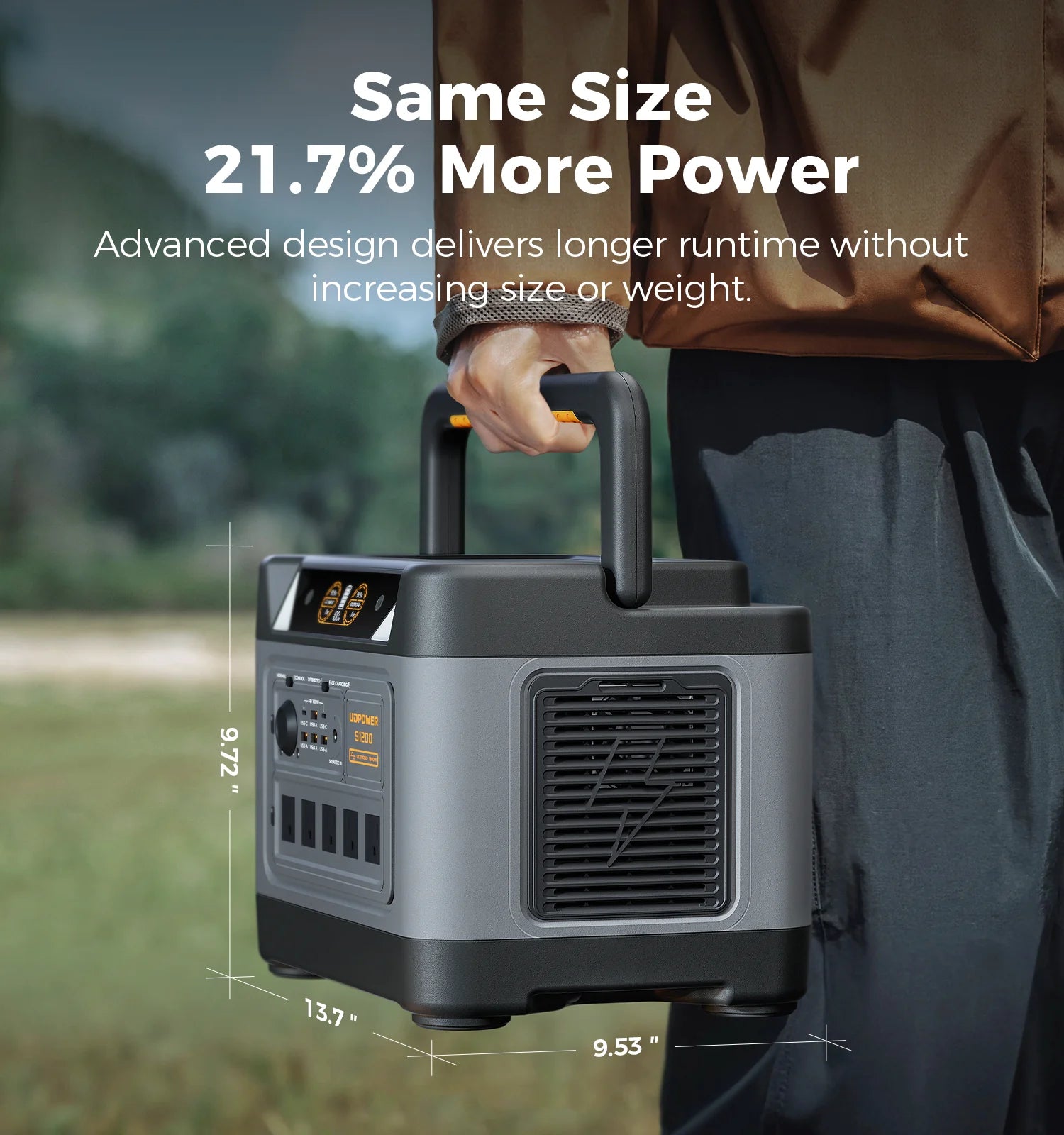 UDPOWER S1200 Portable Power Station – 1190Wh | 1800W Surge image 5