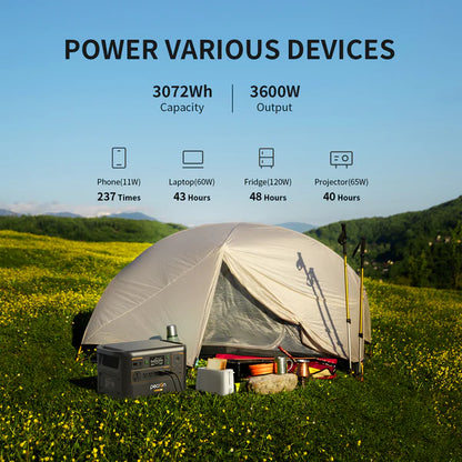 PECRON F3000LFP Portable Power Station 3600W 3072Wh image 6