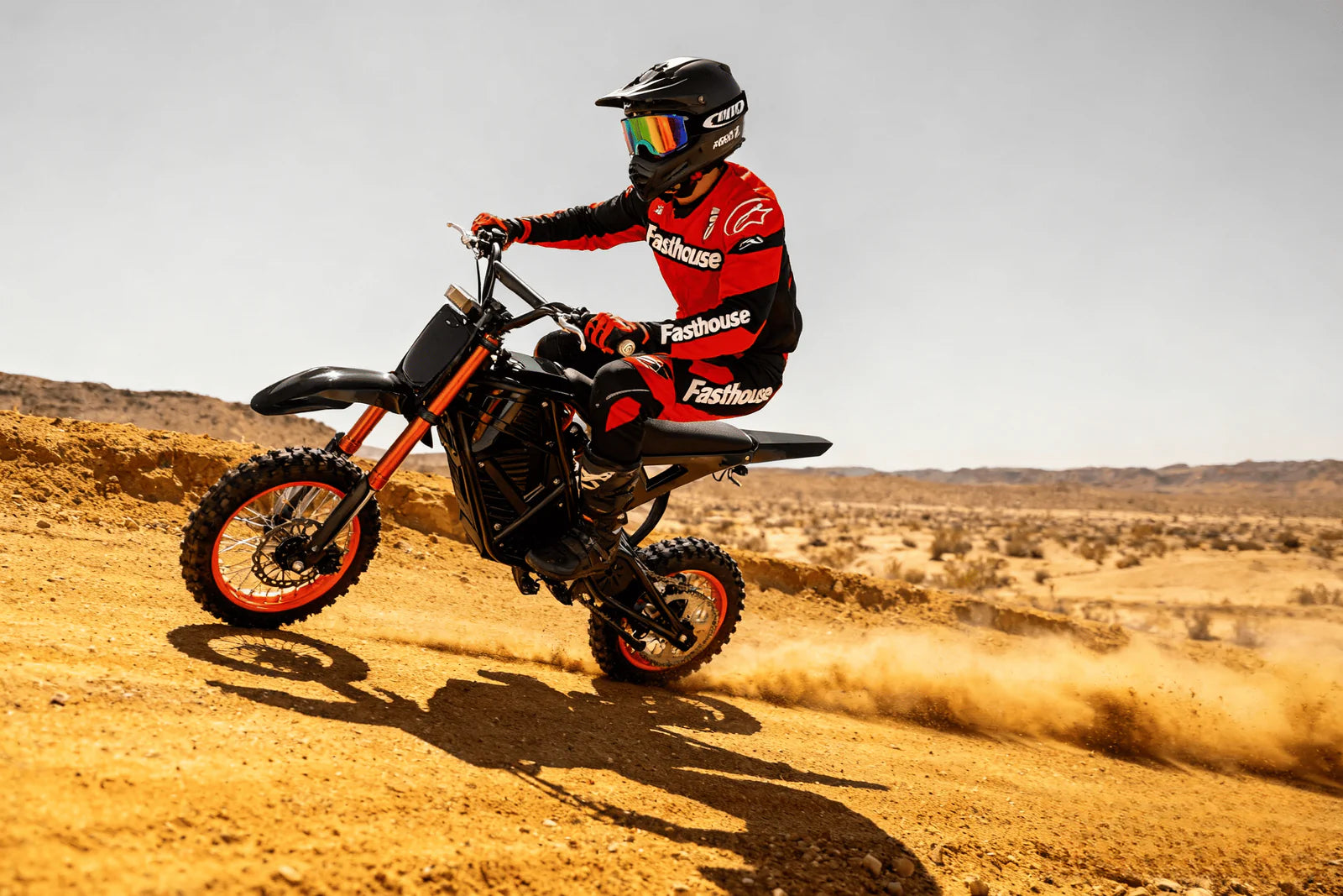 Eskute Nova Mini Electric Dirt Bike for Teens and Adults, 3500W Peak Mid-Drive Motor, 38 mph Top Speed, 48V 23Ah Battery with 60 Mile Range image 5