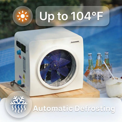 AQUASTRONG MINI Heat Pumps, Up to 18,000 BTU Inverter, for Pools up to 6,500 Gallons, 115V image 4