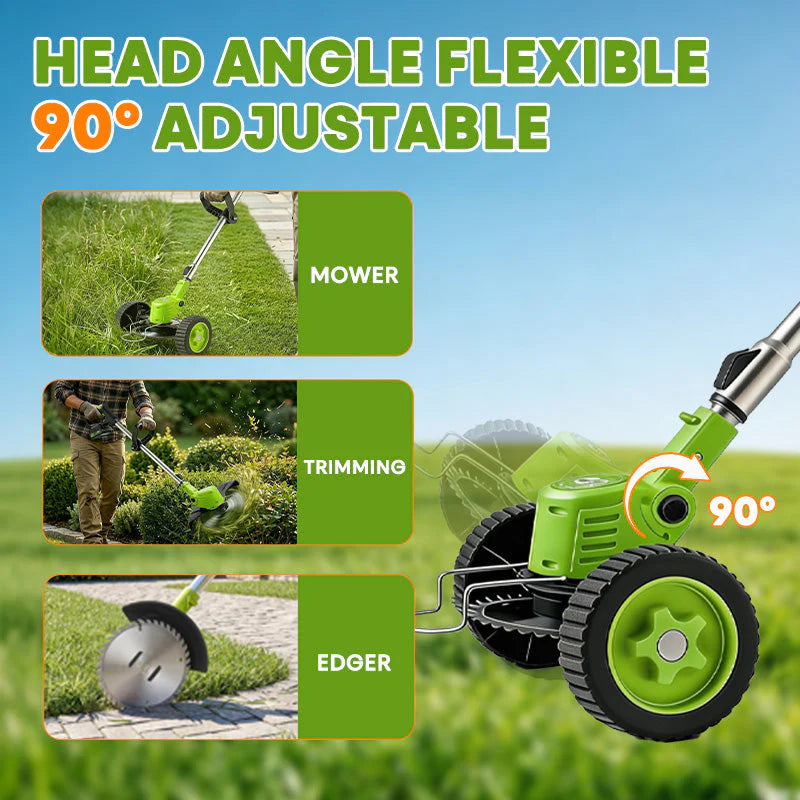 IToolMax 3 In 1 Cordless Grass Trimmer, Weed Eater and Edger image 5