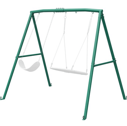440lbs Extra Large Metal Swing Frame with 5 Hanging Hooks, Heavy Duty A-Frame Swing Stand image 2