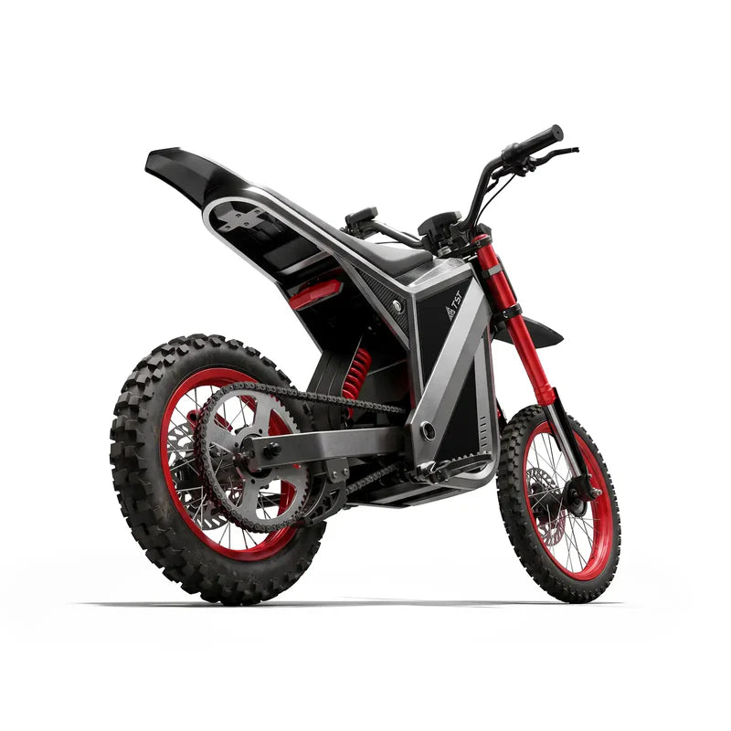 TST GT63 Electric Dirt Bike, 2400W Brushless Hub Motor, 45 MPH Top Speed, 48V 22.5Ah Battery with 50 Mile Range, 210Nm Torque, Front Hydraulic Suspension image 3